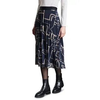 Street One Damen Bedruckter Midi-Meshrock