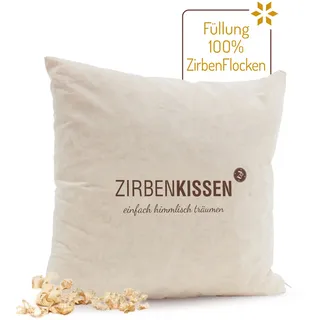 ZirbenFamilie | ZirbenKissen 40x40 cm 'einfach himmlisch träumen' 1 Pc