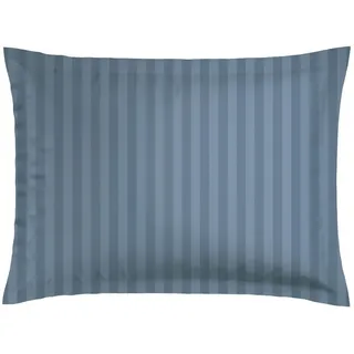 CXL by Christian Lacroix - 1 Kopfkissen aus Memory Foam + 1 Kissenbezug - Rechteckige Form in 50 x 70 cm - Bettwäsche aus Baumwollsatin - Maschinenwaschbar bei 40°C - Webstreifen, Blau