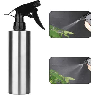 bssmmai Sprühflasche Pflanzen, Sprühflasche aus Edelstahl Pflanzensprüher Spray Wasserkocher,Wassersprühflasche Metall Gießkanne(350ml)