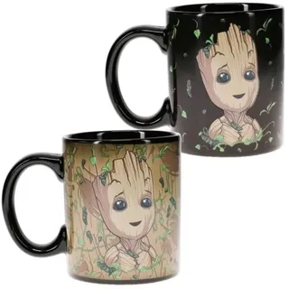 Groot Paladone Wärmewechselbecher - 300 ml (10,1 fl oz) Keramikbecher für Kaffee oder Tee - Guardians of the Galaxy Merchandise