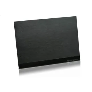 OEHLBACH D1C17208 Flat Style One DVB-T2 HD Antenne (DAB+ vorbereitet) - Digitale Zimmerantenne - Aktiv DVB-T-Verstärker Innenantenne - Schwarz