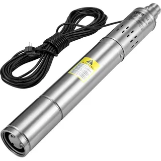 Vevor Tiefbrunnenpumpe 3" 550W max. Durchfluss 35L/min max. Förderhöhe 108m sandbeständig