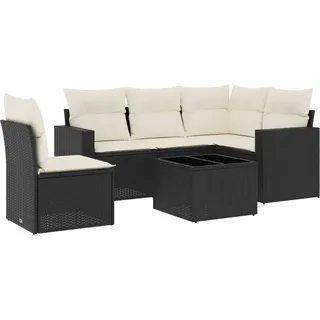 VidaXL 3251313, Cremefarben, Rattan, Gehärtetes Glas, 110 kg, Erwachsene & Kinder, 550 mm, 550 mm - Creme