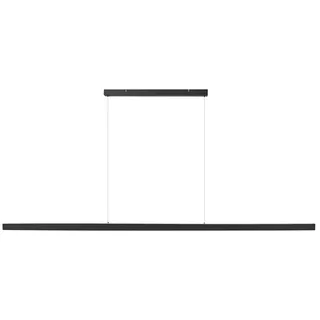 BELIANI LED Pendelleuchte Schwarz Metall 180 cm Lineares Design Modern Minimalistisch Industrial Style Hängelampe Esstisch Esszimmer - Schwarz