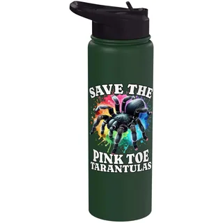 Tarantel Save The Pinkzeh Rosafuss Tarantel Stainless Steel Insulated Water Bottle