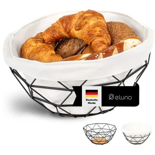 eluno Obstkorb, schwarz, Metall , 14 cm , Geschirr, Schalen & Schüsseln, Obstschalen