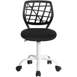 FurnitureR Gaming Stuhl für Kinder, ergonomischer Schreibtischstuhl ohne Armlehnen, moderner Bürostuhl mit Sitzhöhenverstellung und leisen Gummirädern, ideal für Lernen und Spielen