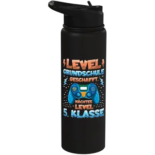 Level Grundschule Geschafft Nächstes Level 5. Klasse Schule Stainless Steel Insulated Water Bottle
