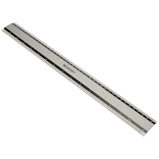 Westcott E-10192 00 Aluminium-Lineal besonders rutschfest, 40 cm, 16 Zoll