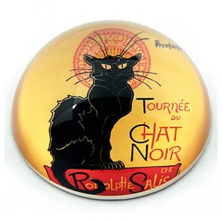 Parastone movseion Collection Steinlen Le Chat Noir Glas Briefbeschwerer – Neue I.