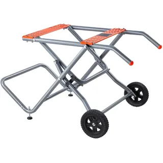 Vevor Tischkreissägenständer, 158 kg Tragkraft, rollender, faltbares Untergestell mit 8 Zoll Gummirädern, einfache Lagerung, universell für die meisten Marken von Tischkreissägen, 1100x760x620 mm