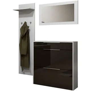 borchardt Möbel Garderoben-Set Oliva Schwarz