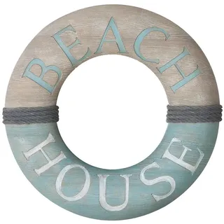 Gilde Spiegel rund Beach house 45 x 45 cm Grau