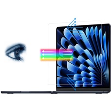 Arisase Klarer Anti-Blaulicht-Displayschutz für 2023 MacBook Air 15,3 Zoll mit M2-Chip (Modell: A2941), 5H Härte High-Definition & Augenschutz Laptop Schutzzubehör (transparent)
