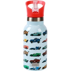 IDRINK® - Botella térmica revolucionaria KIDS CARS, 2 paredes, botella de acero inoxidable capacidad 350 ml KIDS CARS