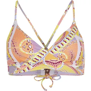 O'Neill Baay Bralette Bikini Top yellow scarf print (32013) 44