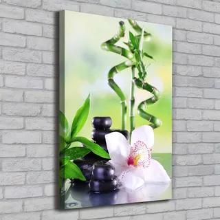 Tulup® Leinwandbild - 70x100cm - Wandkunst - Drucke auf Leinwand - Leinwanddruck - Wohnzimmer Wanddekoration XXL - Wohnung Deko Kunstdrucke - Blumen & Pflanzen - Grün - Bambus - Grün