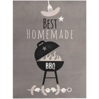 Primaflor Primaflor-Ideen in Textil Fußmatte »BBQ Grillunterlage HOMEMADE« rechteckig 5 mm Höhe Grillmatte ideal als Bodenschutz, mit Spruch, rutschhemmend, waschbar,