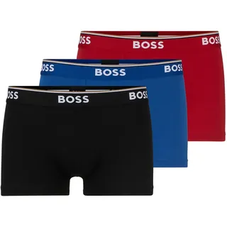 HUGO BOSS 3P Power Trunk black/red M 3er Pack