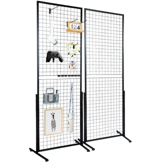 Vevor Gitterwandpaneele Präsentationsregale 84 x 57,8 x 1,6 cm Schwarz