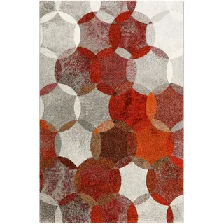 Esprit Webteppich , Rot, Dunkelrot, Weinrot, Rotbraun , Textil , Graphik , rechteckig , 120x170 cm , Textiles Vertrauen - Oeko-Tex®, Hohenstein, AZO-frei, Oeko-Tex® Standard 100 , für Fußbodenheizung geeignet, in verschiedenen Größen erhältlich, Fasern thermofixiert (heatset), lichtunempfindlich, pflegeleicht, strapazierfähig, leicht zusammenrollbar , Teppiche und Böden, Teppiche, Webteppiche