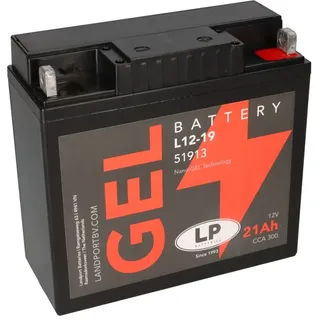 lp landport Batterie 12V 21Ah für Motorrad Startbatterie MG L12-19
