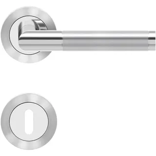 Karcher Design Drücker/Rosetten Rio Steel ER34 BB 73 Edelstahl poliert/matt