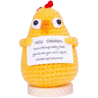 Mwmoeen Lustiger Positiver Pinguin, Positive Kartoffel Pocket Hug Geschenke für die Beste Freundin oder Kleine Geschenke für Frauen