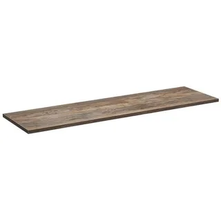 Badarbeitsplatte 160 cm Eiche Santa Fe Vintage Unterbauwaschtisch - Naturbelassen, Braun