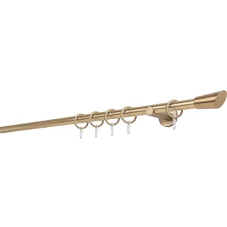 MYDECO "20mm Rag Wandträger 6,5 cm", 1 läufig-läufig Fixmaß, messingfarben