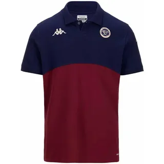 Kappa ANGATEM 8 UBB Poloshirt | Marineblau/Bordeauxrot | Größe 4XL