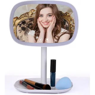 LED Make-up-Spiegel 10X Magnifier Weiß - Weiß