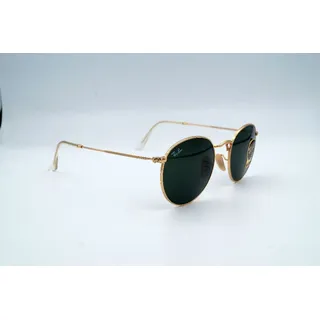 Ray Ban Round Metal RB3447 001 47-21 polished gold/green classic