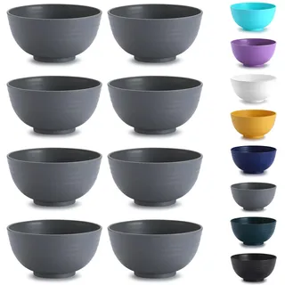 Kyraton plastik müslischüssel 8er, unzerbrechliche und wiederverwendbare leichte Schüssel für Reisnudelsuppe, Snack, Salat, Obst, spülmaschinenfest