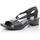 Damen Sandaletten 62662, Frauen Sandalen,Freizeitschuhe,offene,Schuhe,Strandschuhe,Sommersandalen,bequem,flach,schwarz (01),42 EU / 8 UK