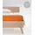 Spannbettlaken Mako-Satin 200 x 200 cm orange