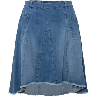 Ulla Popken, Damen, große Größen, Jeansrock mit Godets