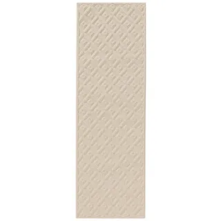 benuta Läufer Leo Cream 80x250 cm , Kunststoff , Rechteckig , 80x250 cm , pflegeleicht , Teppiche und Böden, Teppiche, Teppichläufer, Läufer