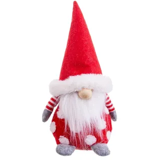 BigBuy Christmas Weihnachtsschmuck Rot Mehrfarbig Holz Sand Stoff 26 cm