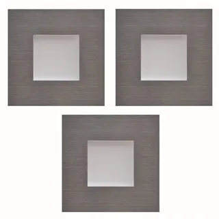 LED Sockelleuchte Küche Einbauleuchte Karo Edelstahl 2x 0,3 W Küchenleuchte