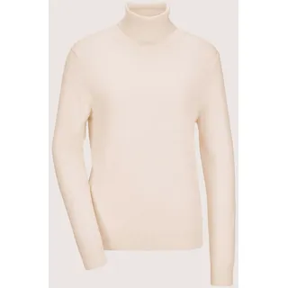MADELEINE Longpullover "Strickpullover Schmaler Feinstrickpullover" Feinstrick, perlweiß