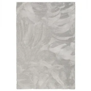 Snapstyle Hochflor Shaggy Teppich 100 x 100 cm Grau