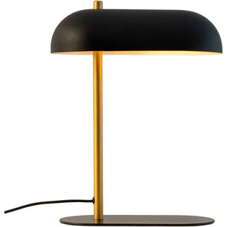 Tischlampe, Tischleuchte, Nachttischlampe, Schreibtischlampe, LED Leselampe, ARCH messing schwarz - Schwarz, Gold