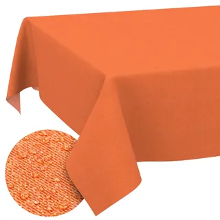 ANRO Tischdecke abwaschbar Rechteckig 140 x 100 cm Orange