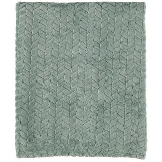 Fleecedecke Mila 125/150 cm , Grün , Textil , 125x150 cm , Heimtextilien, Wohntextilien, Decken, Kuscheldecken