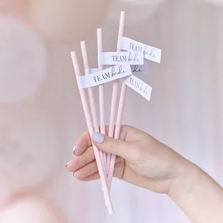 Ginger Ray Papier-Trinkhalme für Junggesellinnenabschied, 16 Stück, Rosa