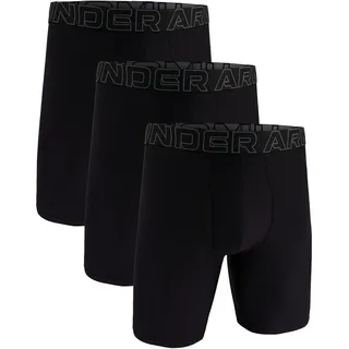 Under Armour Herren Boxer Shorts Under Armour Perf Tech Solid 9in 3Pack Black XXL - Schwarz - XXL