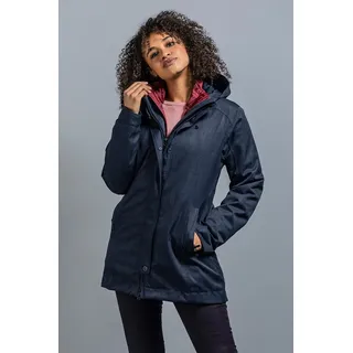 Tatonka Ganzjahres-Kurzmantel Naika 3in1 Coat (wasser- und winddicht, Innenmantel herausnehmbar) graublau Damen