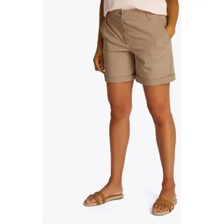 Tommy Hilfiger Damen, Chino Shorts kurz, beige, (Beige), 36,
